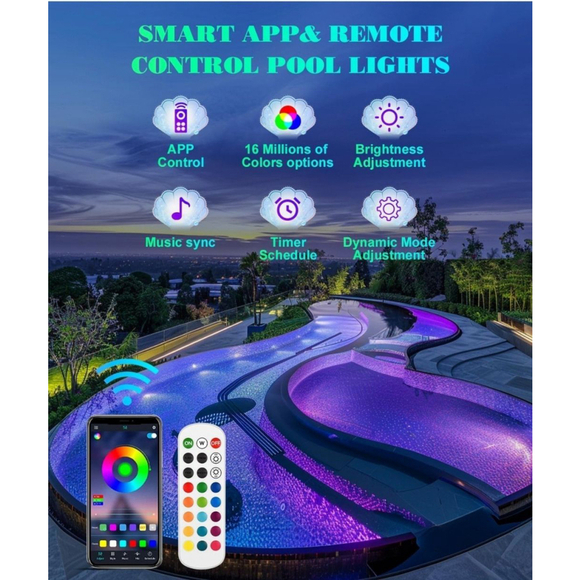 Pool Lights with Bluetooth APP Control - Picture 3 of 11